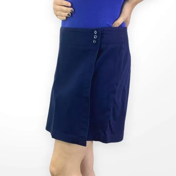 00s DOCKERS Vintage Blue Wrap Around Skort