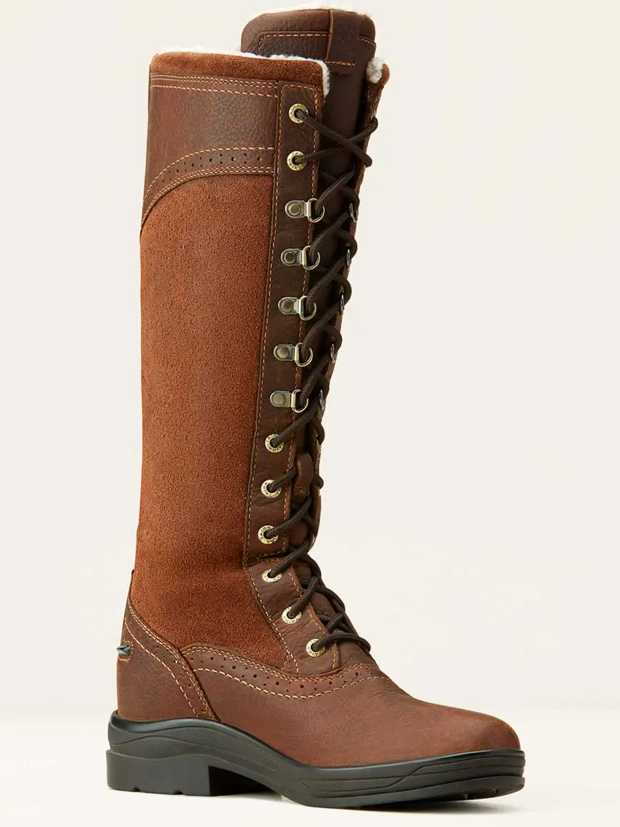 30% OFF - ARIAT Wythburn Tall Boots - Womens Waterproof Insulated - Dark Brown UK 7.5 & 8