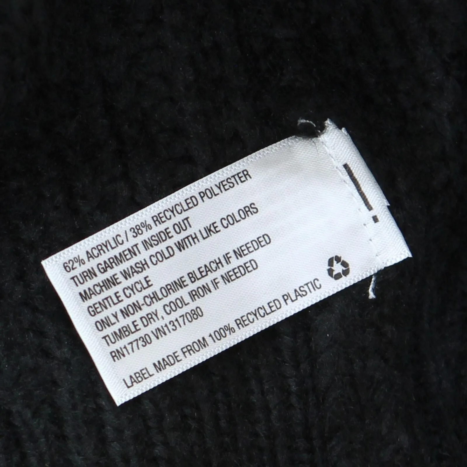 A New Day Women's V-Neck Ruffle Pullover Sweater Black L