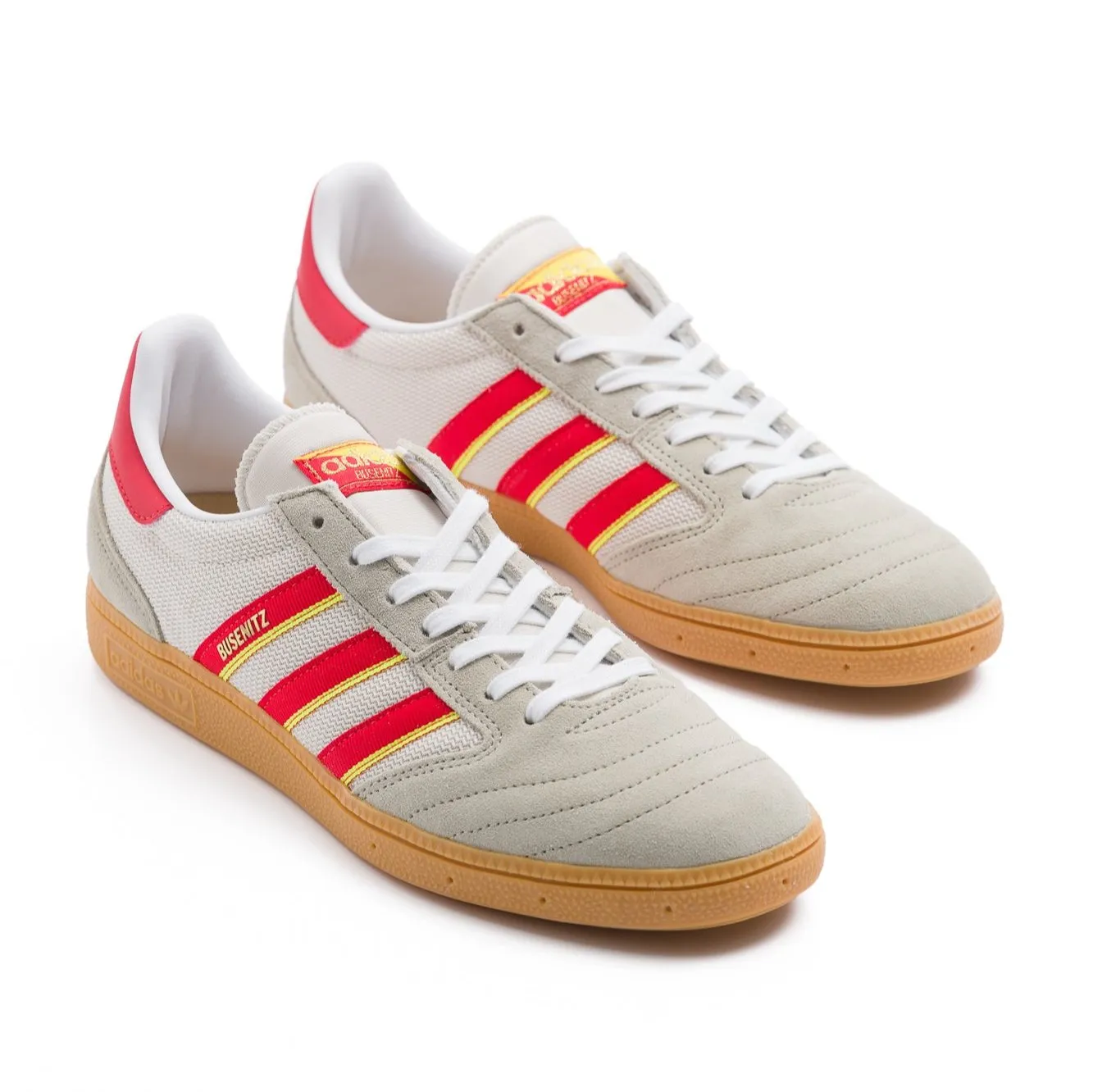 Adidas Skateboarding Busenitz Vintage Men's Skate Shoe - Feather Grey/Red/Orbit Grey