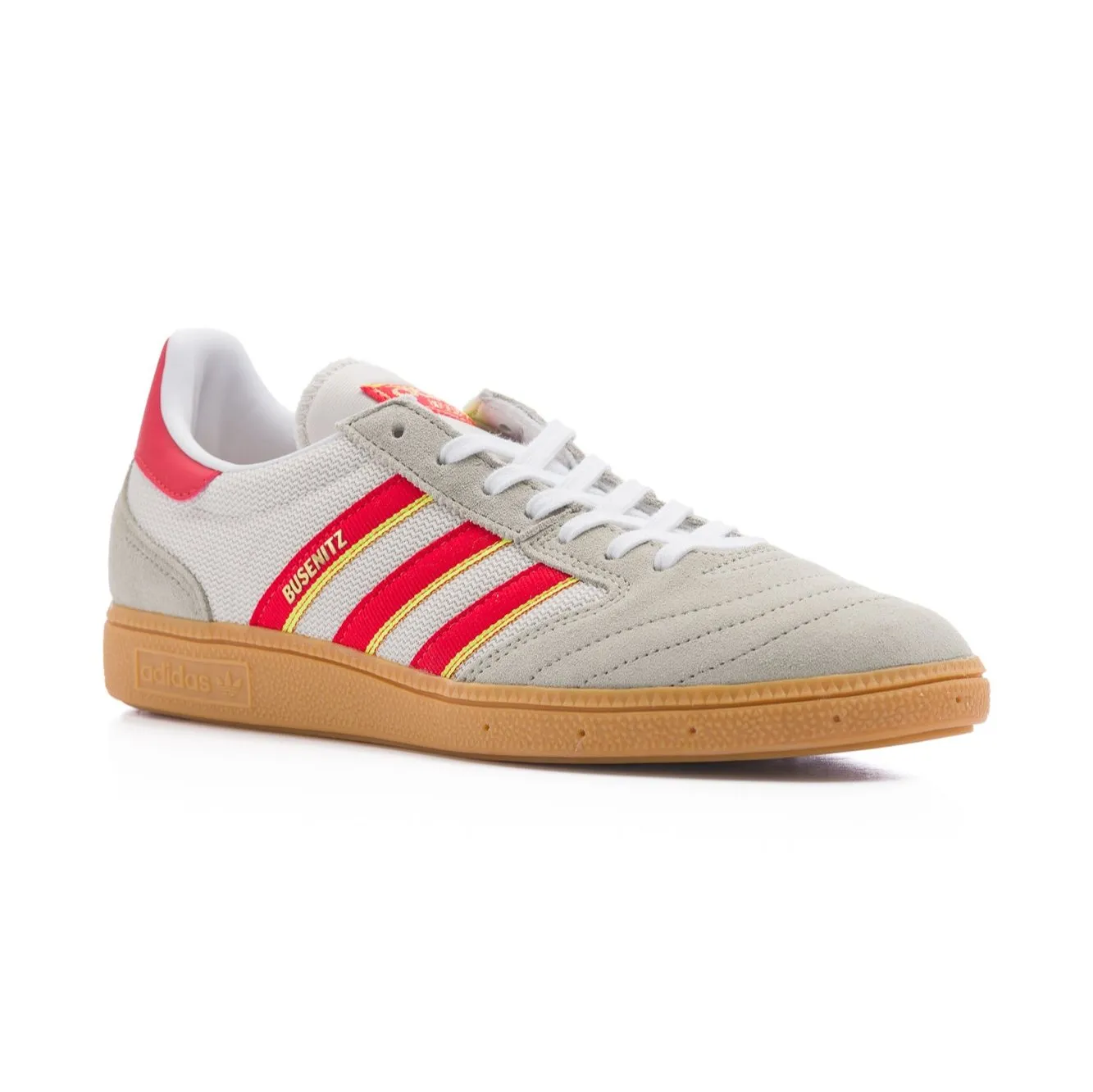 Adidas Skateboarding Busenitz Vintage Men's Skate Shoe - Feather Grey/Red/Orbit Grey