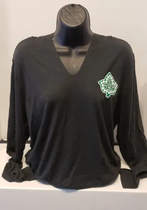 AKA Vneck HOODIE(Ivy) Black