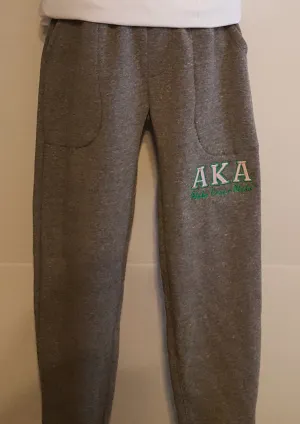Alpha Kappa Alpha  Grey JOGGERS(AKA)