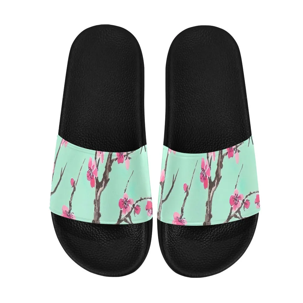 Arizona Green Tea Pattern Women's Slide Sandals