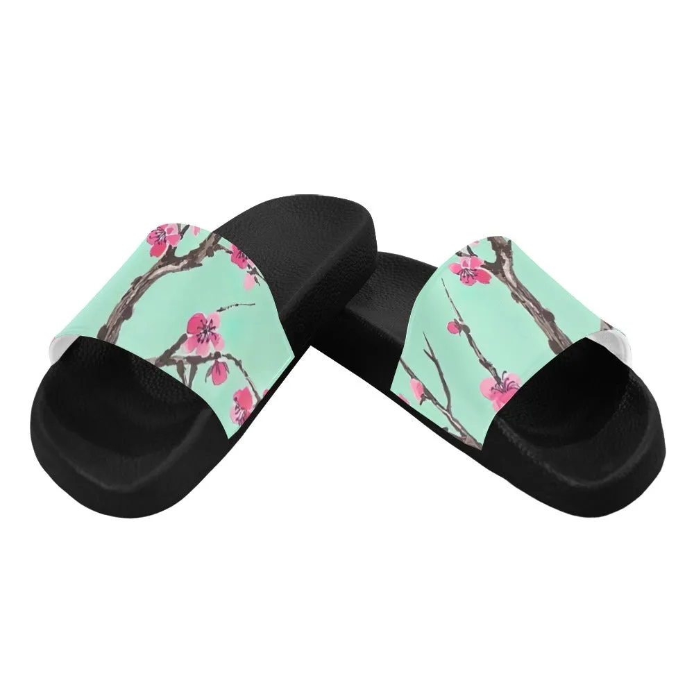 Arizona Green Tea Pattern Women's Slide Sandals