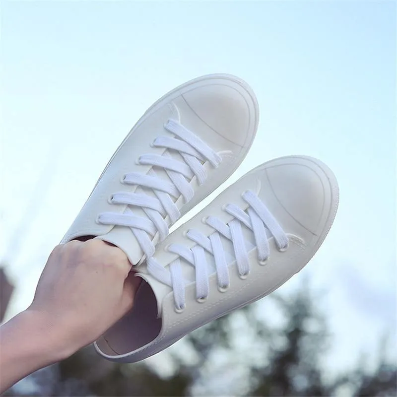 Autumn Female Casual Flat Shoes Rubber Rain Boots