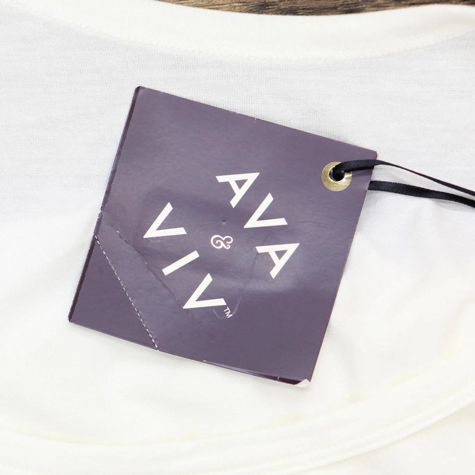 Ava & Viv Plus Size Perfect Tee Fresh White 4X 00529975