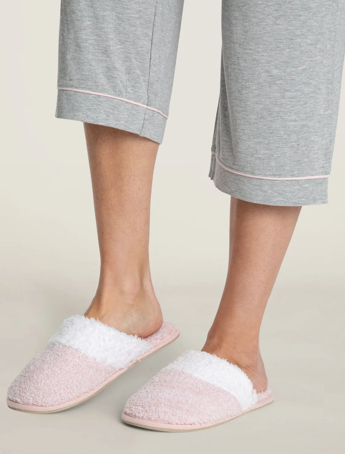 Barefoot Dreams | Cozy Chic Women's Malibu Slipper {Dusty Rose White}