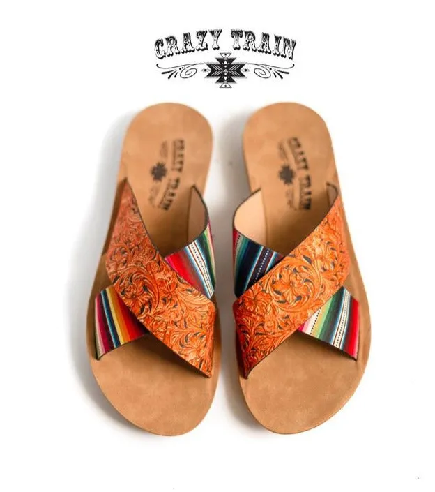 BEACH PLEASE SANDALS {{SERAPE}}