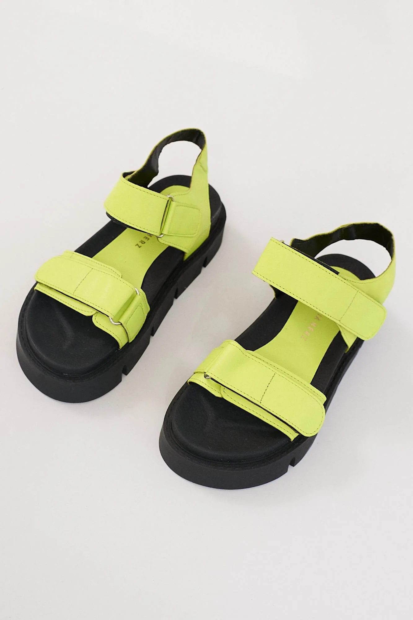 Berlin Chunky Platform Sandals - Green