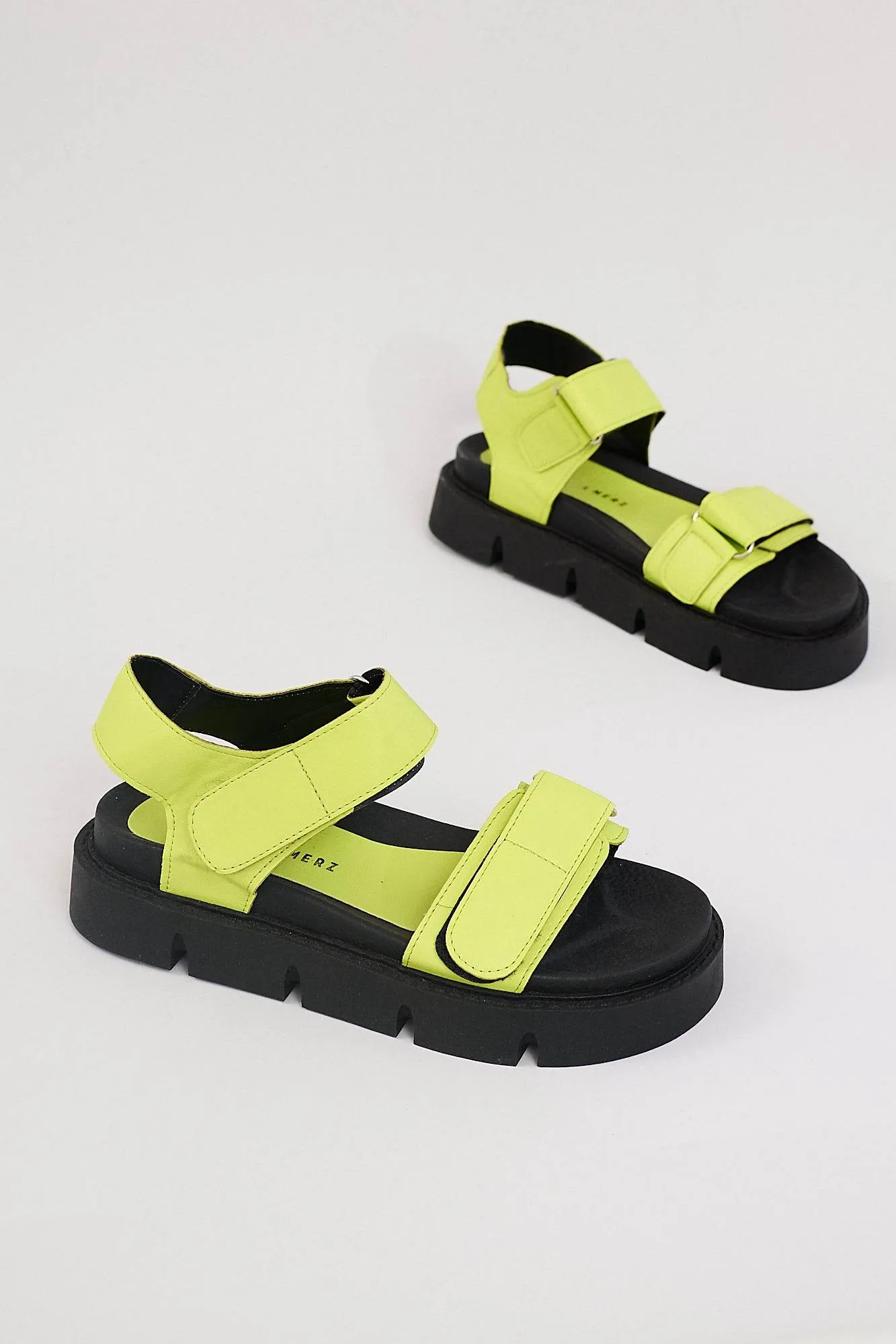 Berlin Chunky Platform Sandals - Green