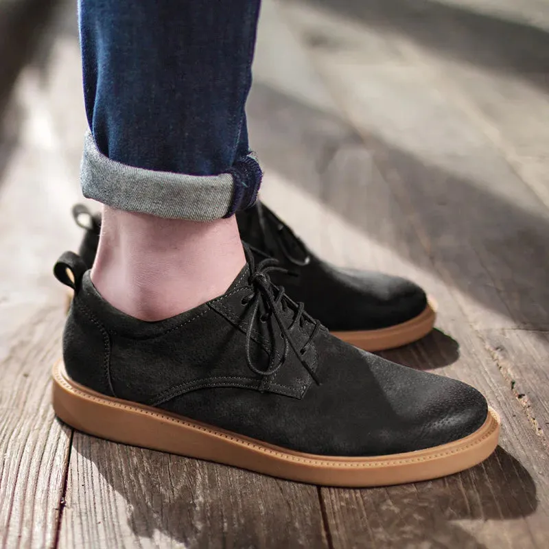 ÜberSchuh Maden Britischen Stil Big Head Stiefel in Braun