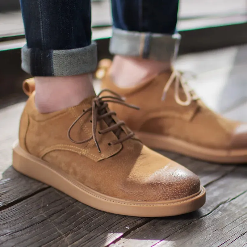 ÜberSchuh Maden Britischen Stil Big Head Stiefel in Braun