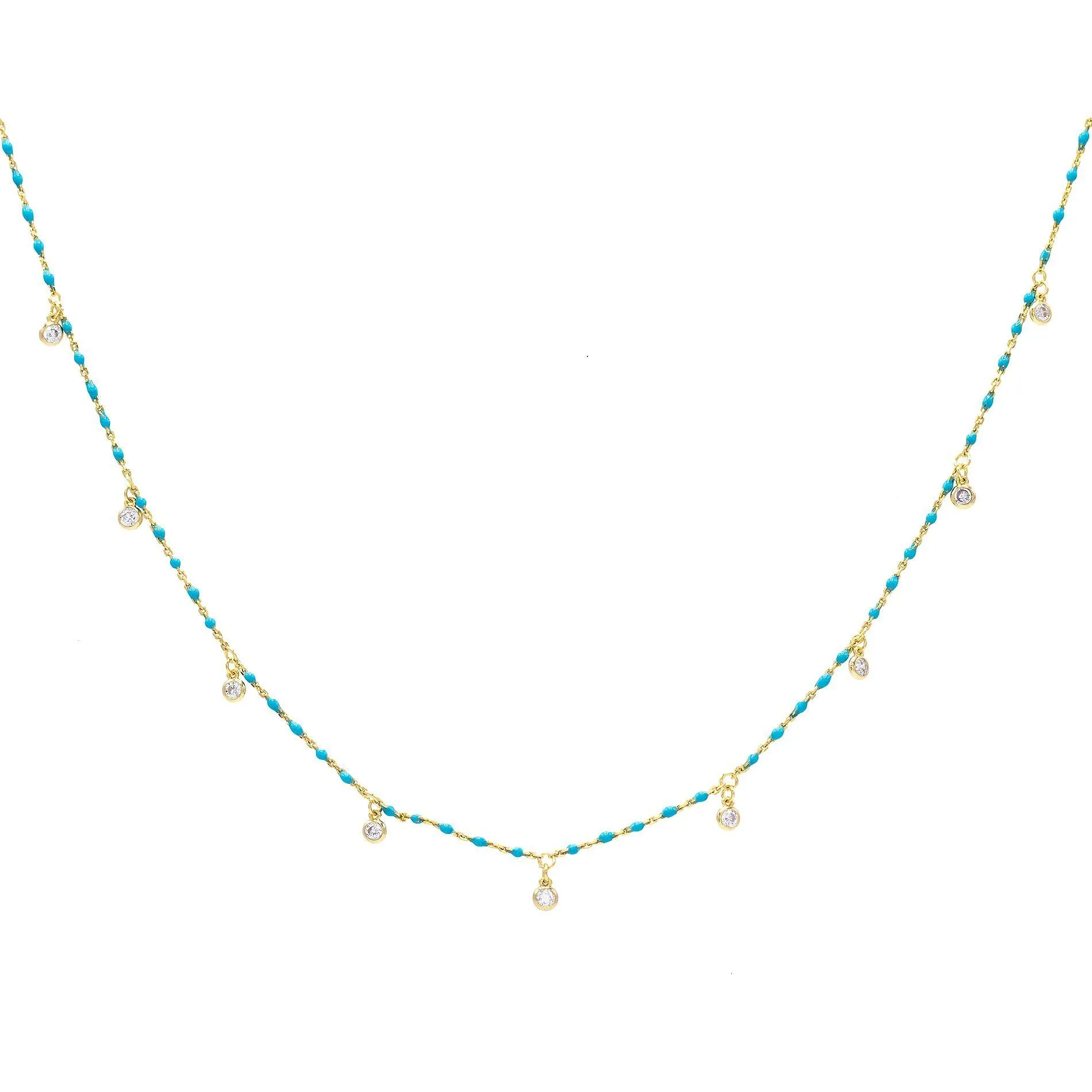 Bezel Beads Necklace