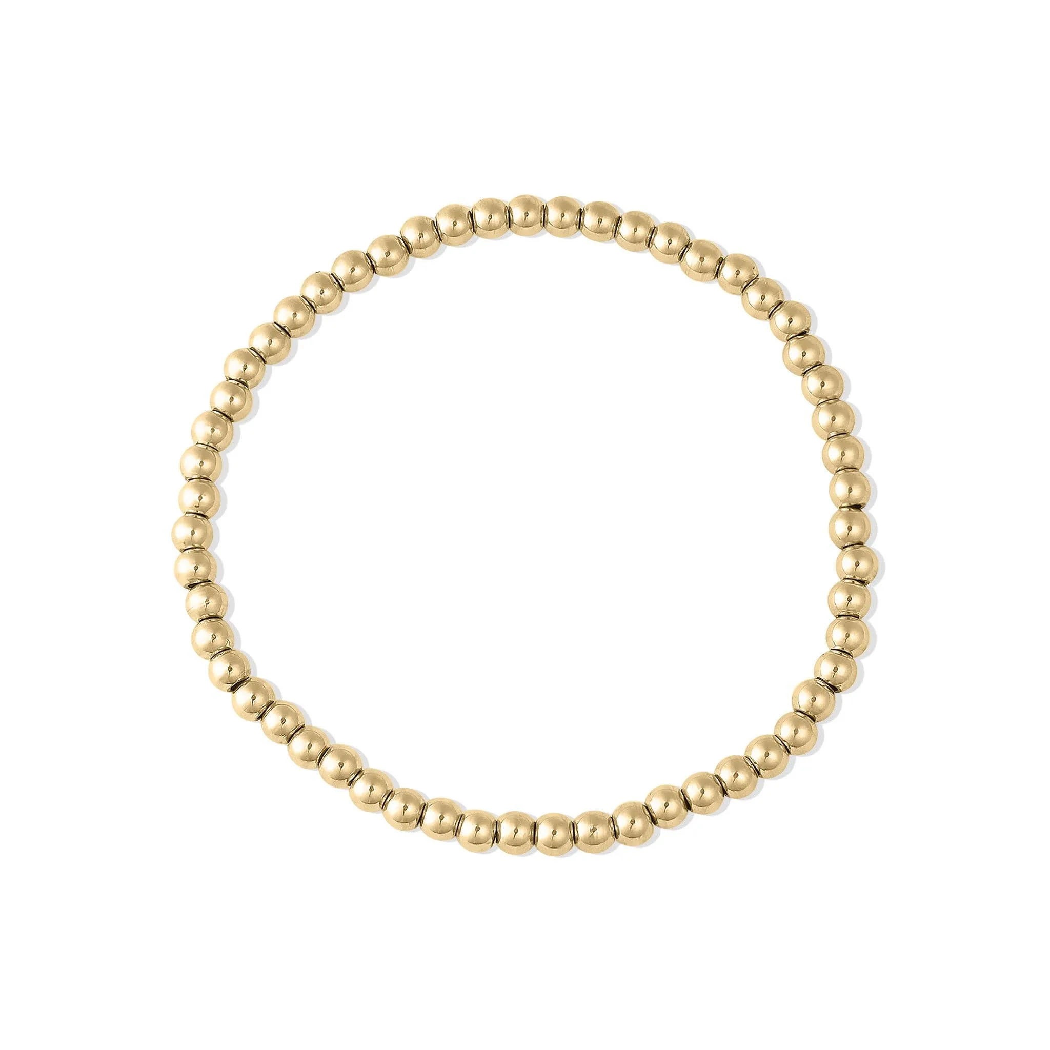 Bianca 18K Gold PVD Beaded Stretch Bracelet