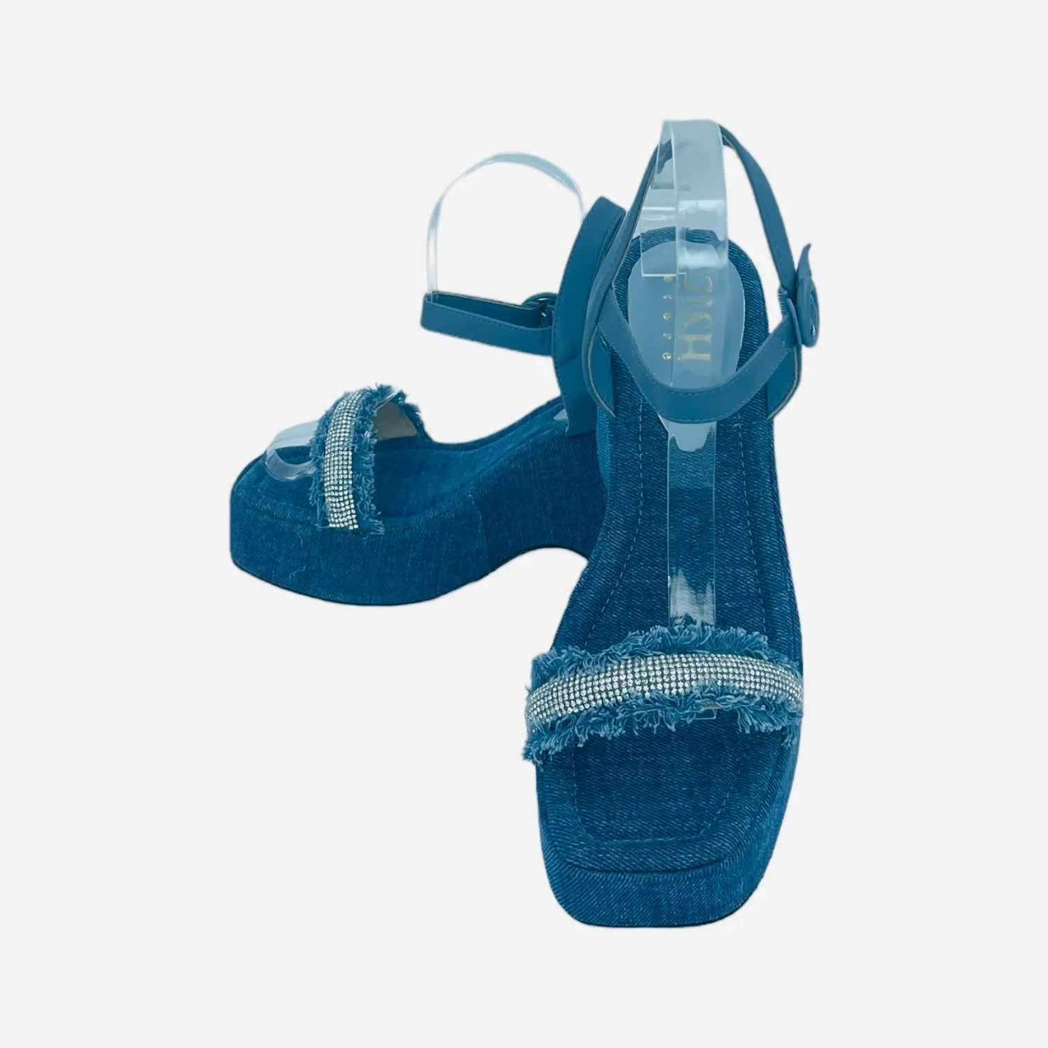 Blue Jeans on Beach Sandals