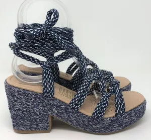 Blue Lagoon High Wedge Espadrilles