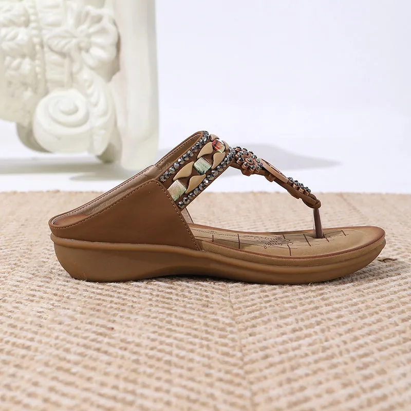Bohemian Summer Fashion Beach Flat Slippers