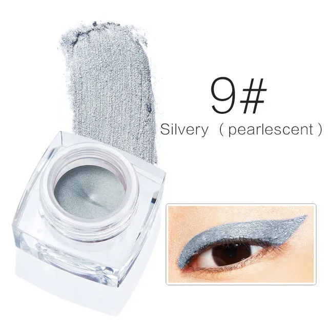 Brand Makeup Eyes Colors Pigment Matte Shimmer Waterproof Eyeliner Gel White Black Brown Eye Liner Pencil Maquillage