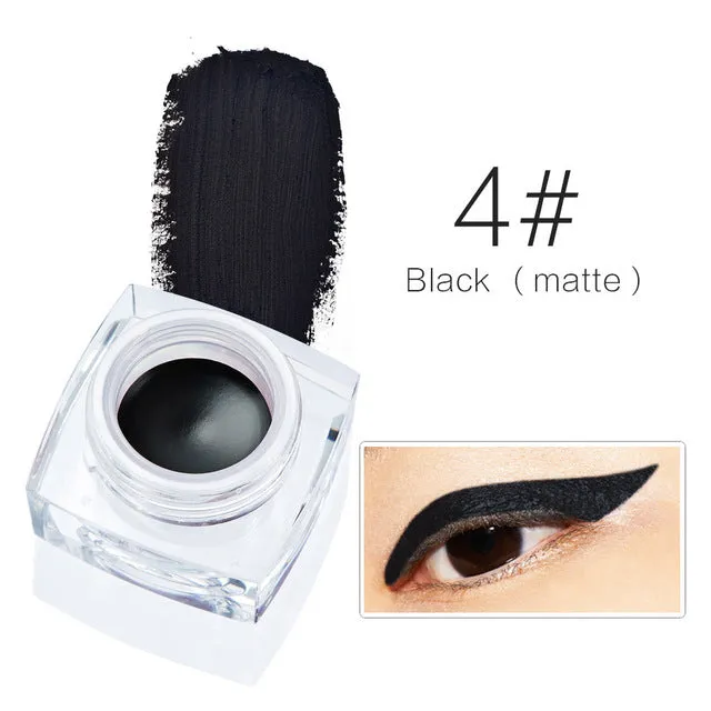 Brand Makeup Eyes Colors Pigment Matte Shimmer Waterproof Eyeliner Gel White Black Brown Eye Liner Pencil Maquillage