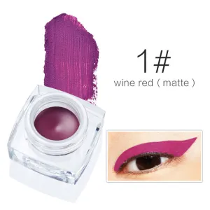 Brand Makeup Eyes Colors Pigment Matte Shimmer Waterproof Eyeliner Gel White Black Brown Eye Liner Pencil Maquillage