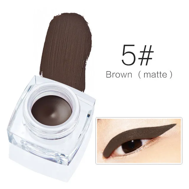 Brand Makeup Eyes Colors Pigment Matte Shimmer Waterproof Eyeliner Gel White Black Brown Eye Liner Pencil Maquillage