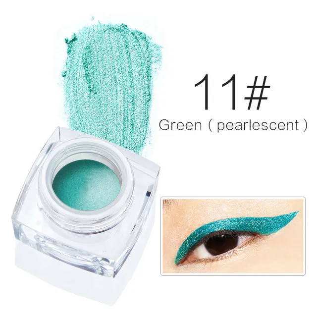 Brand Makeup Eyes Colors Pigment Matte Shimmer Waterproof Eyeliner Gel White Black Brown Eye Liner Pencil Maquillage