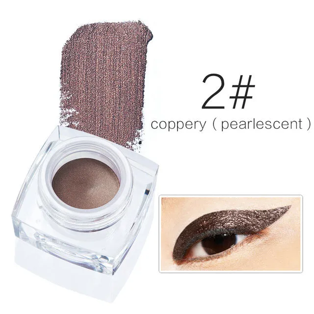 Brand Makeup Eyes Colors Pigment Matte Shimmer Waterproof Eyeliner Gel White Black Brown Eye Liner Pencil Maquillage