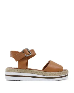 Bueno Shoes Andy Leather Espadrille Sandals