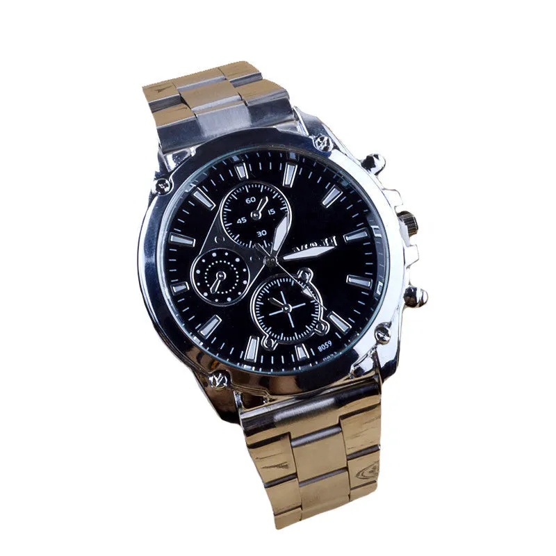 Business About Men Stainless Steel Band Machinery Sport Quartz Watch