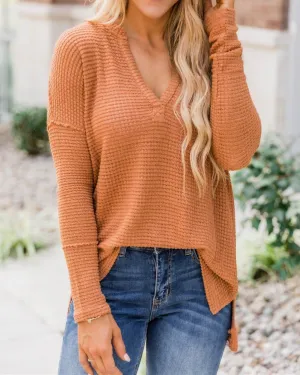 Can't Escape Most Burnt Pullover Blouse - Orange