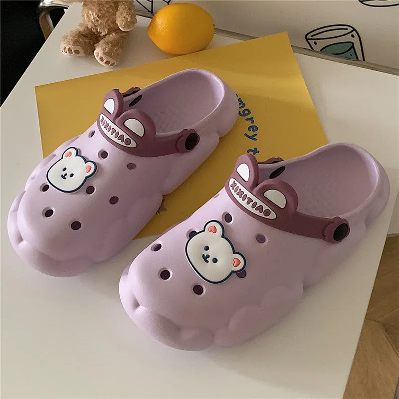 Cartoon Bear Beach Sandals Slippers UB3253