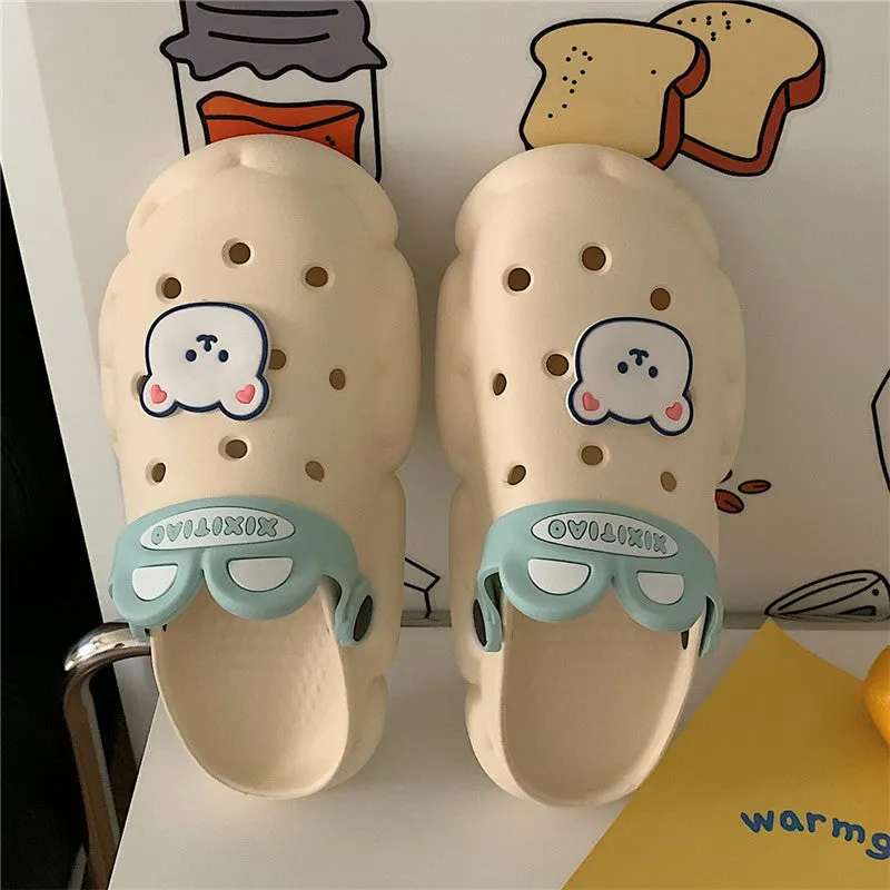 Cartoon Bear Beach Sandals Slippers UB3253