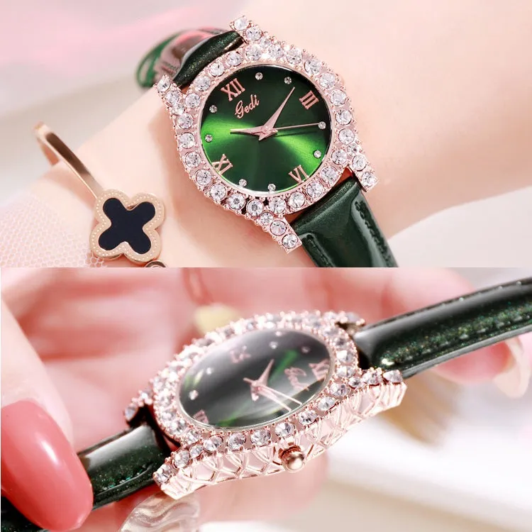 Casual Leather Strap Women's Watch