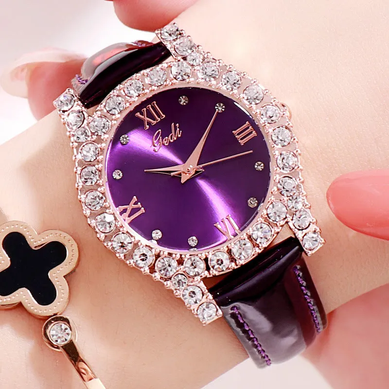 Casual Leather Strap Women's Watch