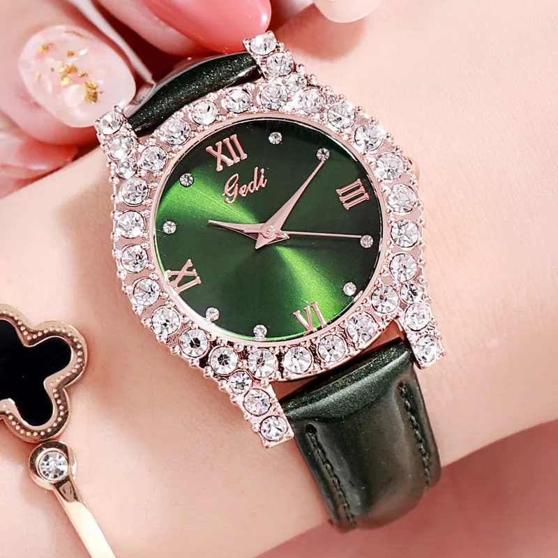 Casual Leather Strap Women's Watch