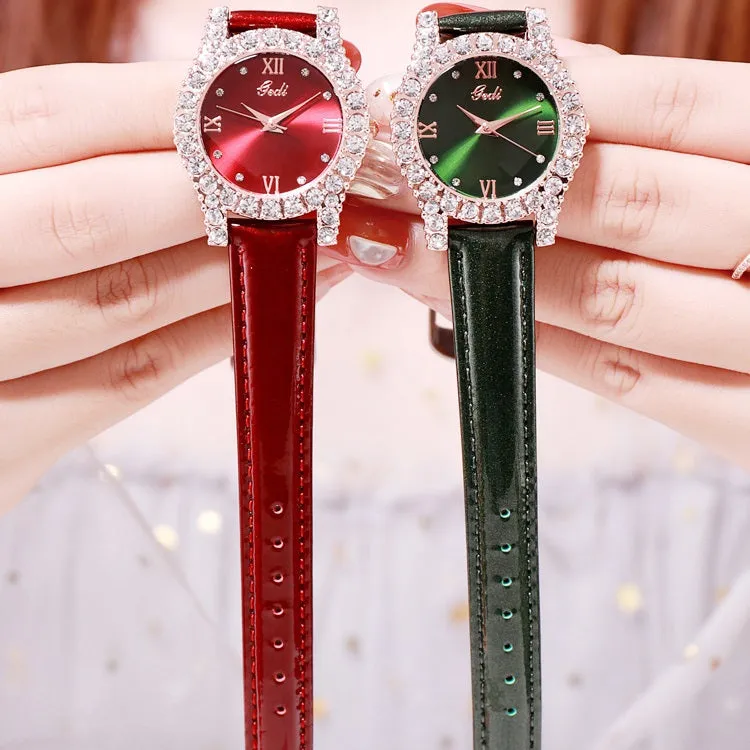Casual Leather Strap Women's Watch