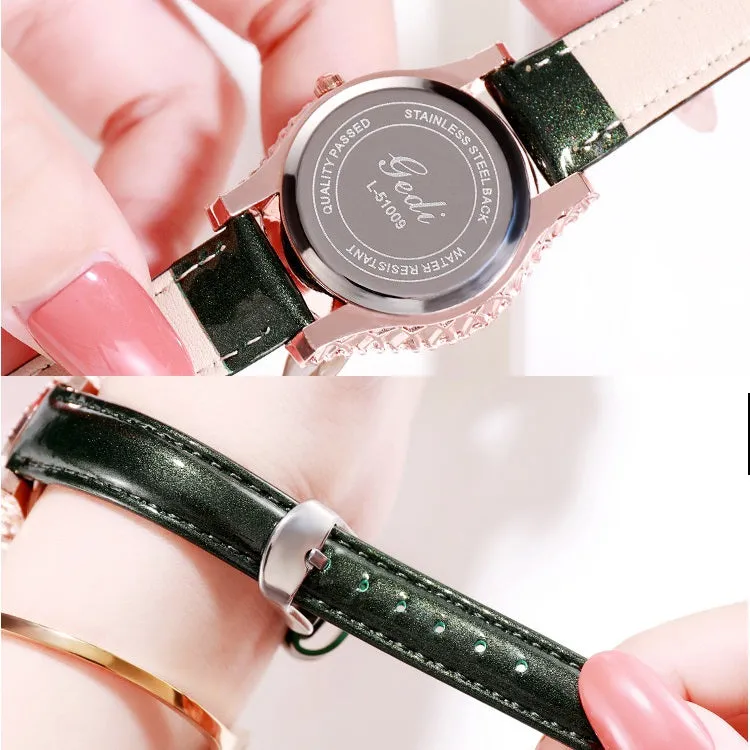 Casual Leather Strap Women's Watch