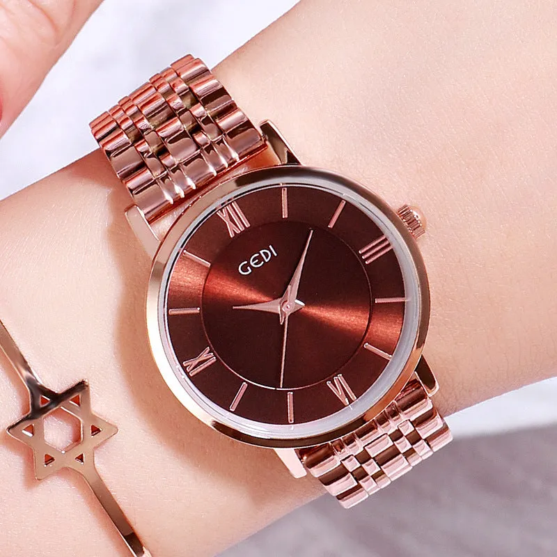 Casual Roman Numberal Scale Women's Watch