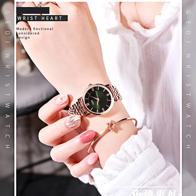 Casual Roman Numberal Scale Women's Watch