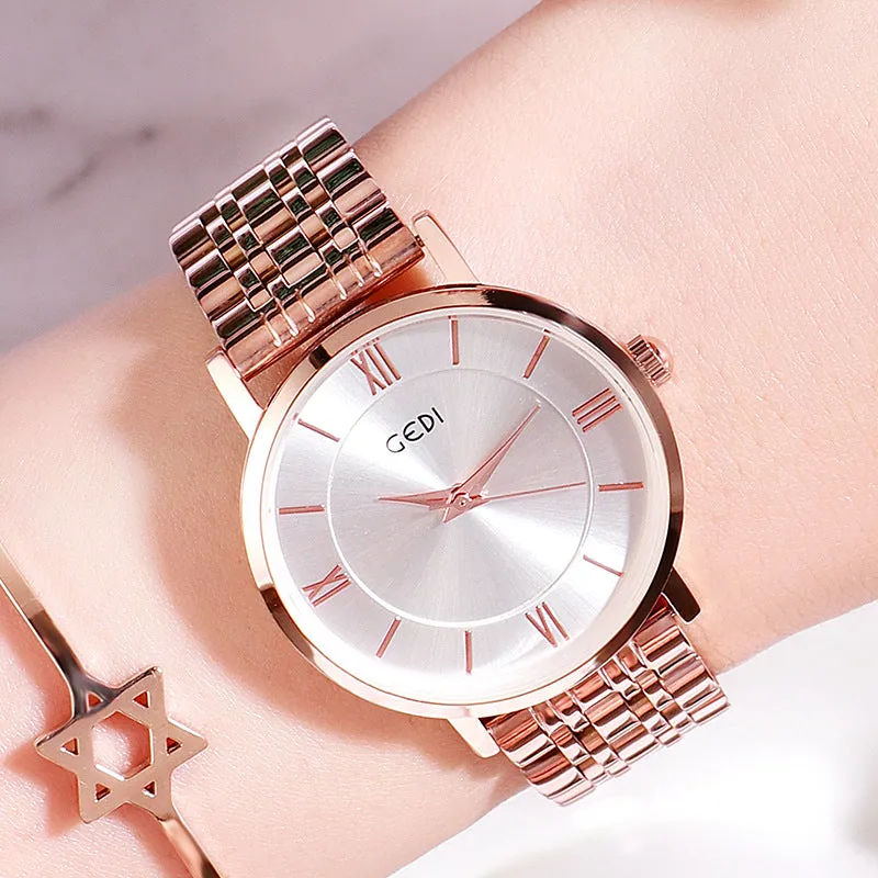 Casual Roman Numberal Scale Women's Watch