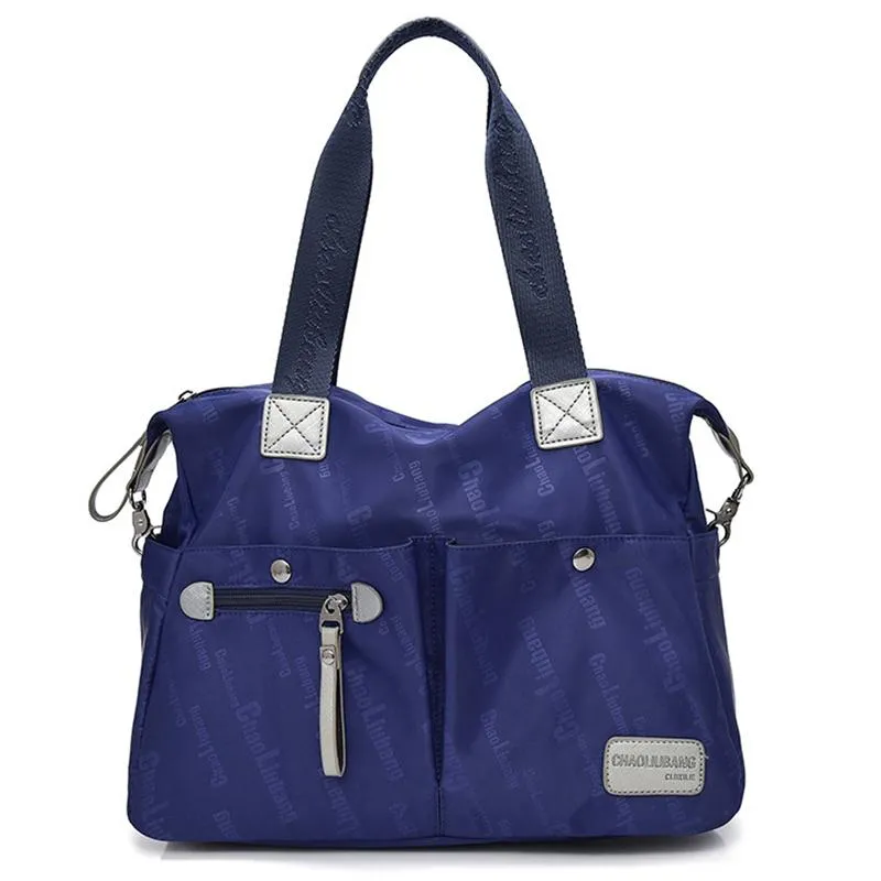 Casual Style Waterproof Multi-Pocket Zipper Crossbody Shoulder Bag