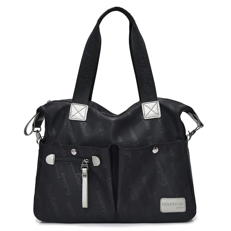 Casual Style Waterproof Multi-Pocket Zipper Crossbody Shoulder Bag