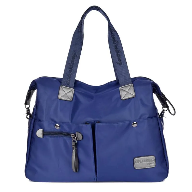 Casual Style Waterproof Multi-Pocket Zipper Crossbody Shoulder Bag