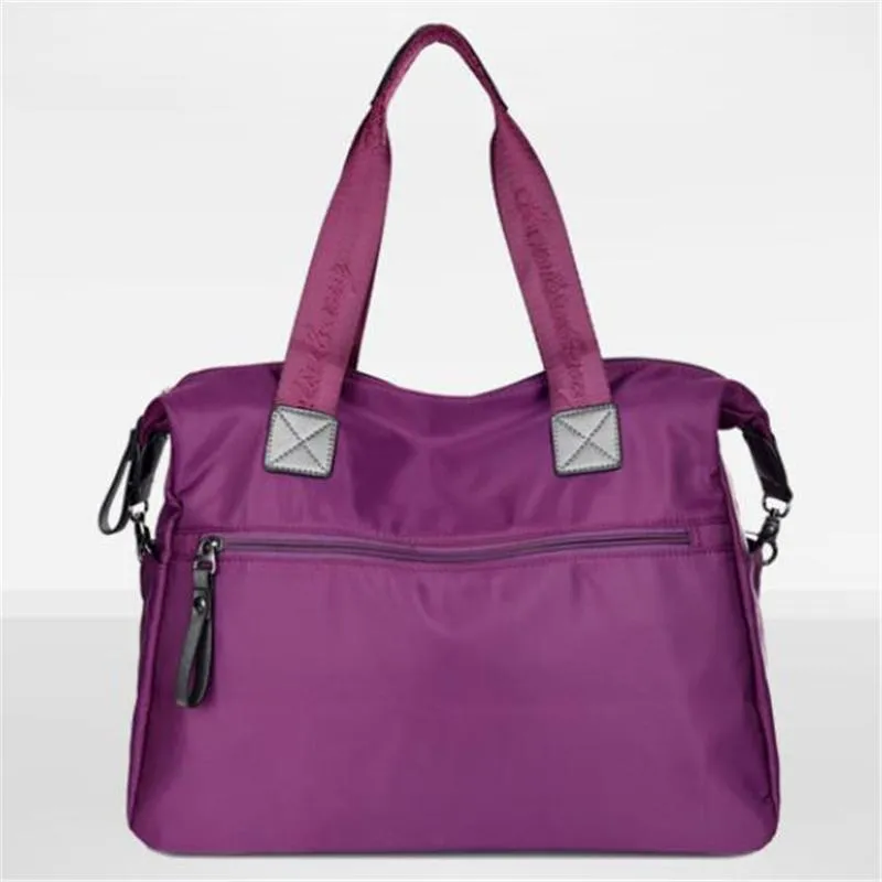 Casual Style Waterproof Multi-Pocket Zipper Crossbody Shoulder Bag
