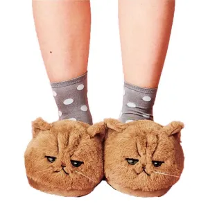 Cat Women Plush Slippers