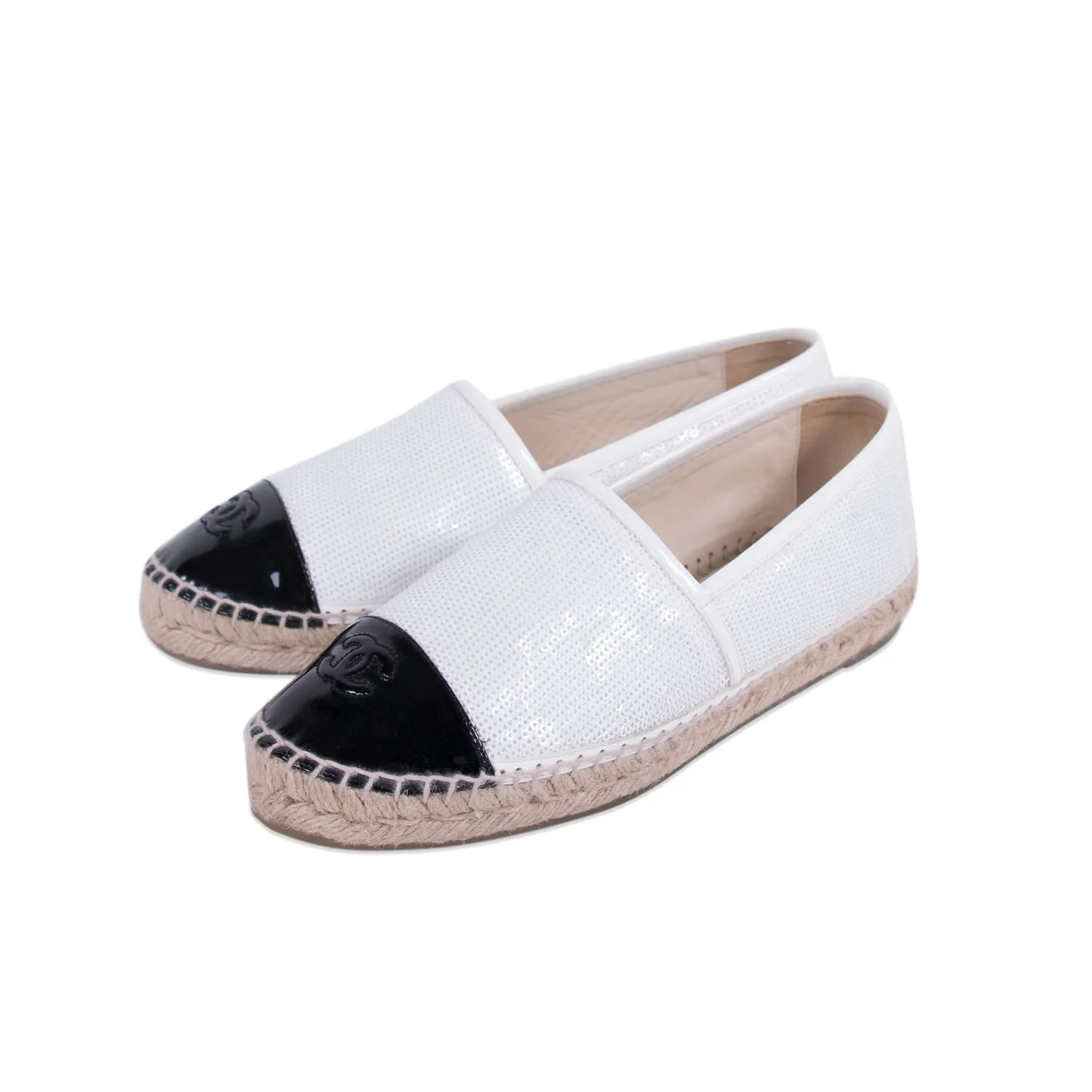 Chanel Sequin CC Espadrilles