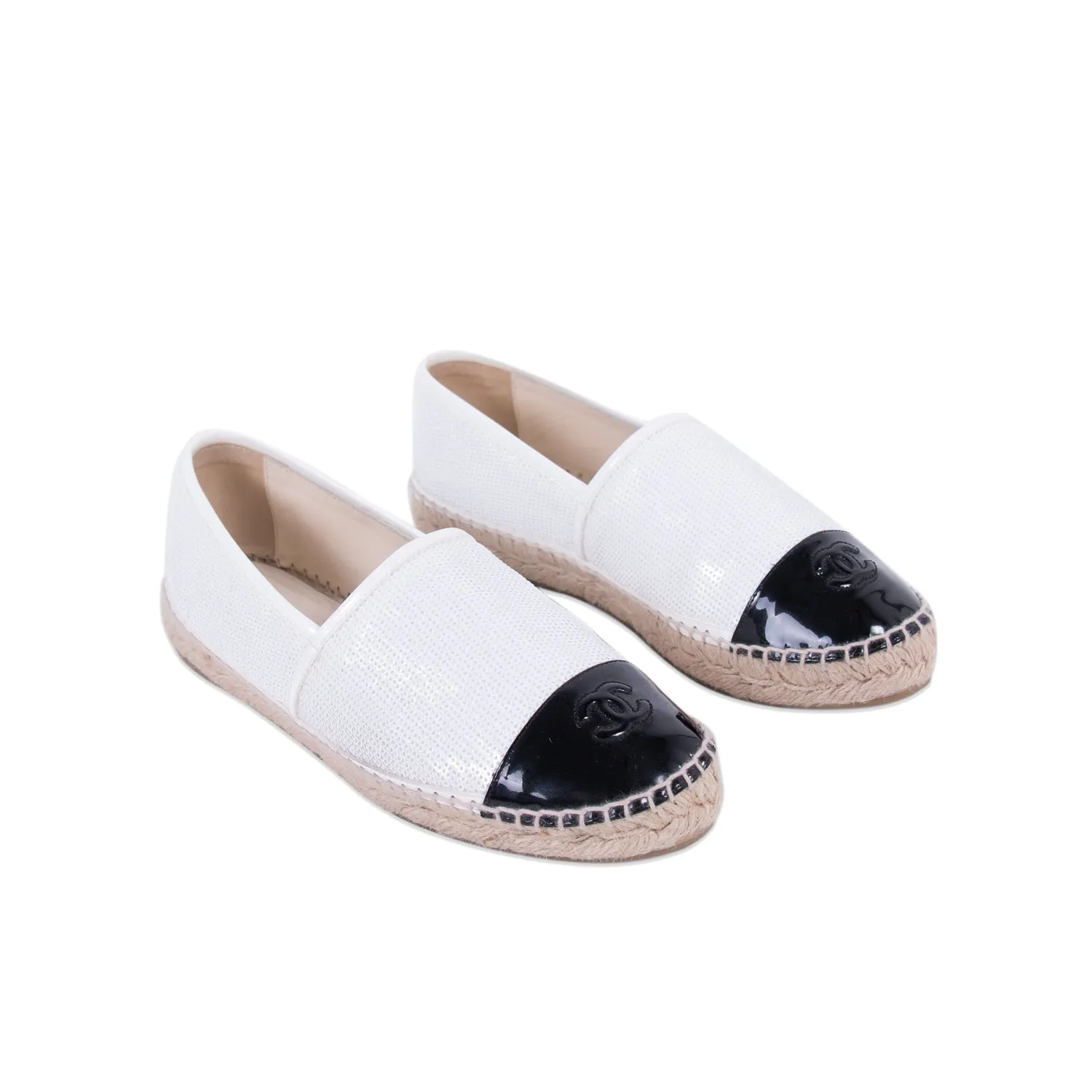 Chanel Sequin CC Espadrilles