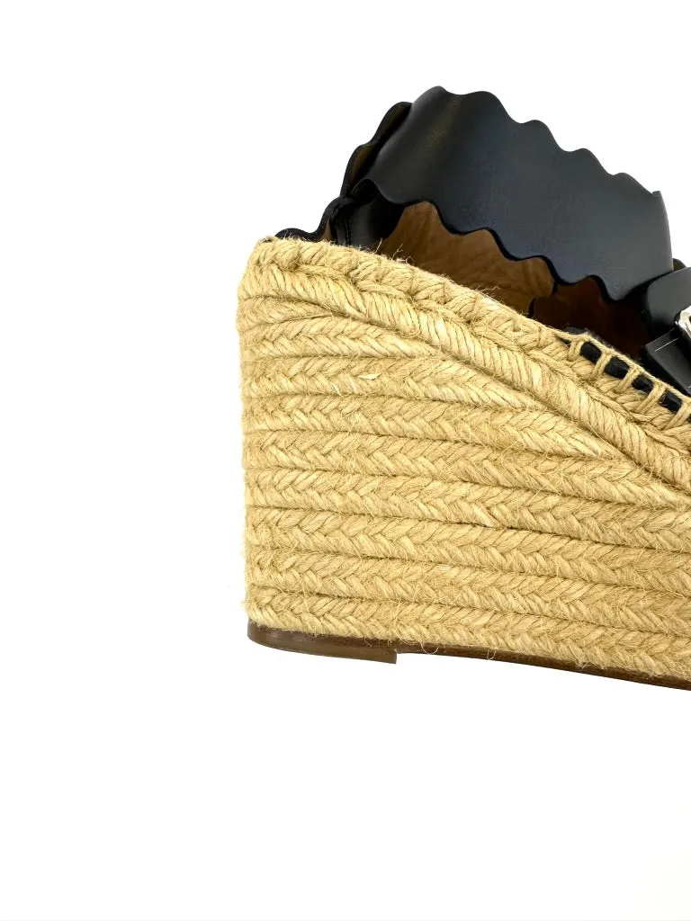 Chloé Espadrille Scallop Platforms