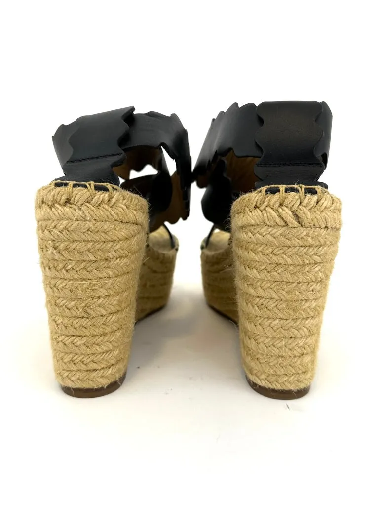 Chloé Espadrille Scallop Platforms